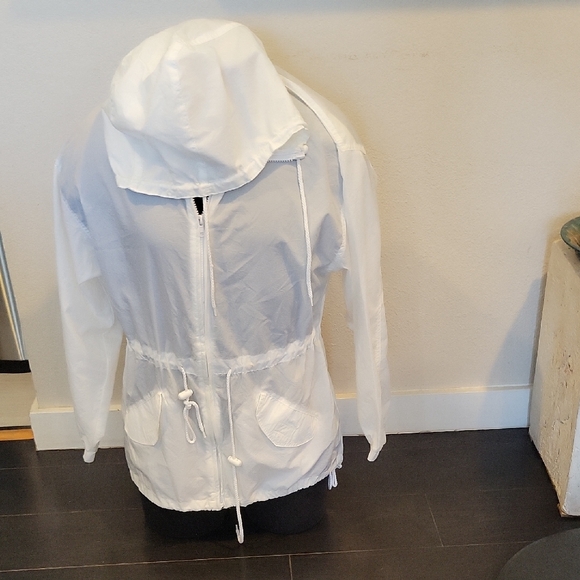 Basic Editions Jackets & Blazers - Basic Editions Women's White Utility Jacket